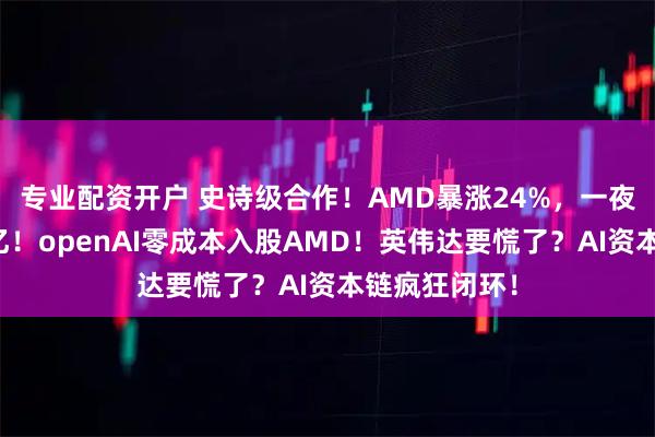 专业配资开户 史诗级合作！AMD暴涨24%，一夜市值飙升千亿！openAI零成本入股AMD！英伟达要慌了？AI资本链疯狂闭环！