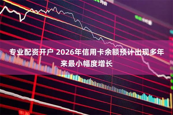 专业配资开户 2026年信用卡余额预计出现多年来最小幅度增长